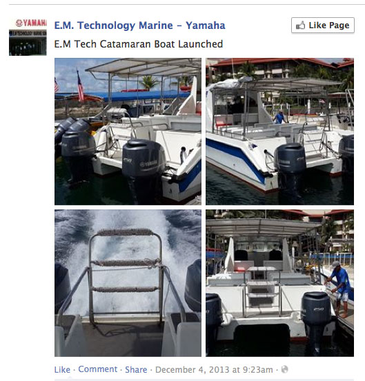 Yamaha Malaysia catamaran launched