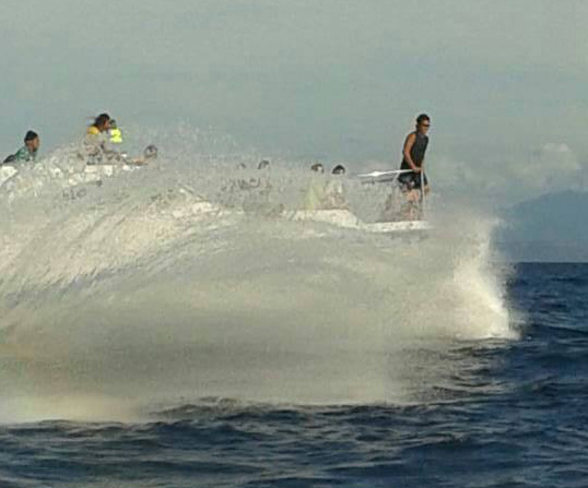 Yamaha Malaysia catamaran underway 2