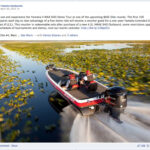 Skeeter / Yamaha underway in shallow water