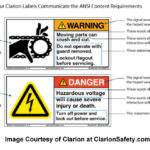 ANSI Z535 Warning Label Examples by Clarion