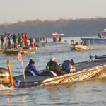 Chris Lane at Bassmaster Classic 2016 blastoff Day 1