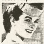 Boni Buehler as a stewardess