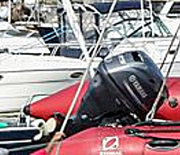 Centerport Yacht Club RIB outboard motor involved in the accident