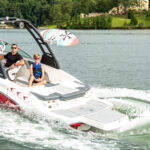 Chaparral boat 2021 Surf Series 23 feet in Mercury Marine Press image - crop1 image