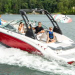 Chaparral boat 2021 Surf Series 23 feet in Mercury Marine Press image - crop2 image