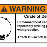 Example of a Circle of Death warning