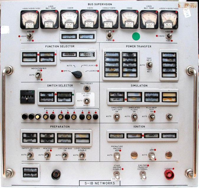 A 1970's Kennedy Space Center control panel 