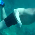 Diver Snorkeling Before Struck