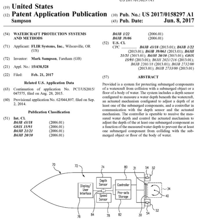 FLIR submerged object avoidance patent application