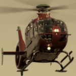 Helimed life flight helicopter arrives