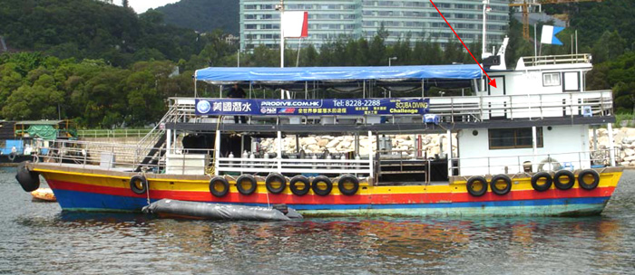 Dive Boat in Hong Kong