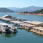 houseboat marina on Shasta Lake in 2006