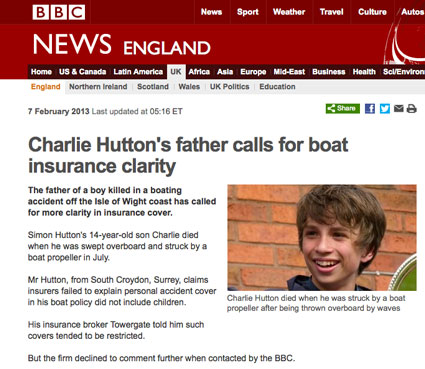 Simon Hutton BBC Boat Insurance Interview