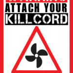 Kill Cord Warning sticker by Powerboat and RIB magazine