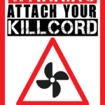 Kill Cord Warning sticker by Powerboat and RIB magazine