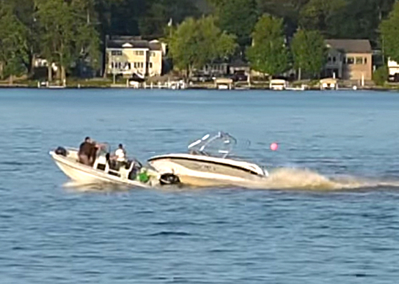 Lake Gage boat accident Oxford YouTube video still #2