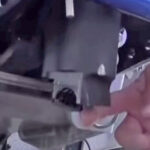 Tilt Cylinder barrel end close up