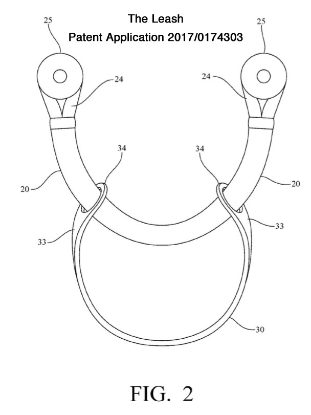 The Leash patent application drawing
