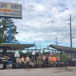 First trailer of Lowe Boats arrive near Houston