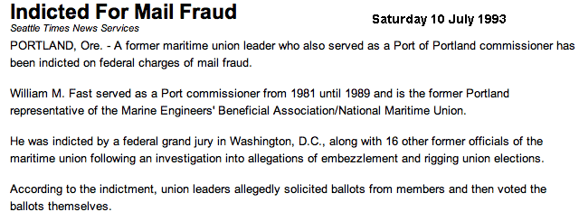 William Fast Mail Fraud