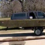 Matthew Meinert's jon boat clipped from WFAA video