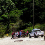 Michael Mayer being transferred to a pickup