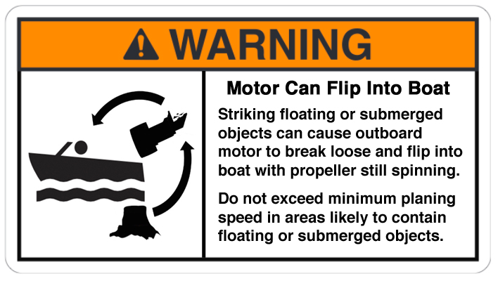 Outboard Can Flip Into Boat warning 3