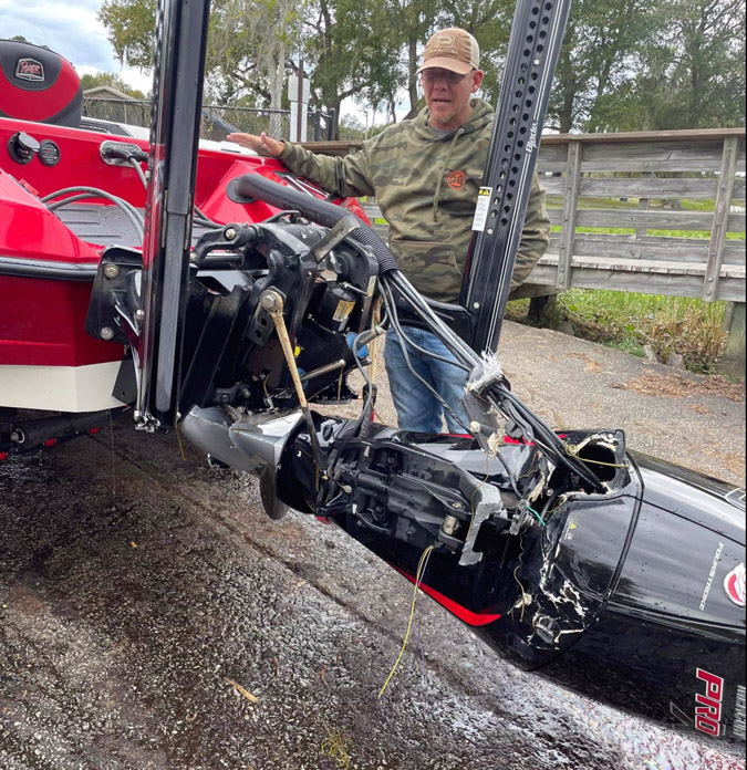 The Leash Saves Bass Angler From Outboard Motor