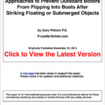 Preventing Outboard Motors from Flipping Into Boats report cover