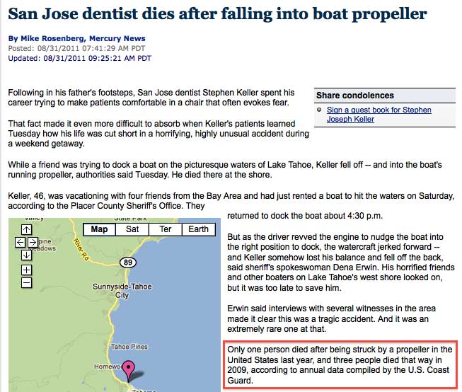 Propeller Accident Report San Jose Mercury News
