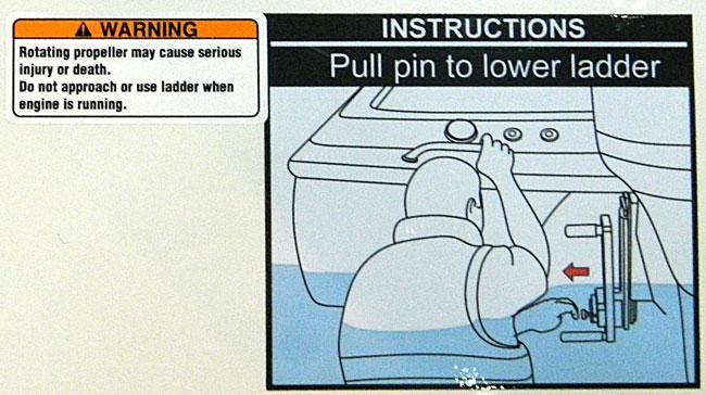 Propeller Warning and Ladder Pin Decals
