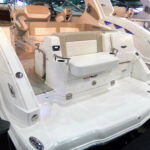 Swim platform seat on Chaparral 310 Signature Cruiser