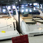 Swim platform seating on Regal boats