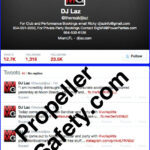 Image of DJ Laz's Twitter account that was shutdown
