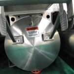 Placement of propeller warning on pontoon boat at 2013 Tulsa Boat Show