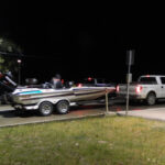 Launching pre dawn at Nichols Marine Tournament Series Championship Grand Lake September 2015
