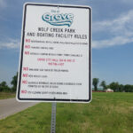 Wolf Creek Park rules sign