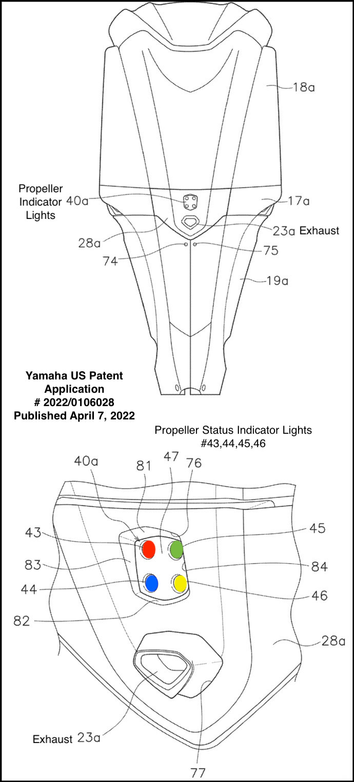 Yamaha Propeller Status Indicator Light patent application